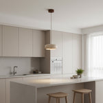 Load image into Gallery viewer, Travertine Drum Pendant Lamp