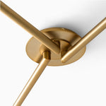 Load image into Gallery viewer, Elorina 3-Light Flush Mount Glass/Metal Ceiling Light - A Stylish Fixture for Modern Spaces