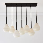 Load image into Gallery viewer, Rivrona Contemporary 7-Light Chandelier - Modern Glass Lighting for Dining Rooms