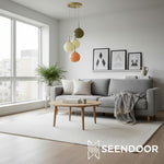 Afbeelding laden in galerijweergave, Coloria Opal Glas Hanglamp – Minimalistisch Licht voor Hal & Keuken