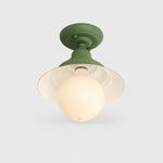 Afbeelding laden in galerijweergave, Vintage metalen plafondlamp