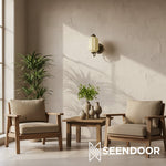 Load image into Gallery viewer, Eloise Brass Wall Sconce – Elegant Milk Glass Vintage Lighting