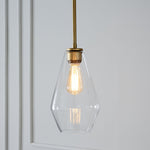 Load image into Gallery viewer, Merin Transparent Glass Sculpture Geometric Chandelier