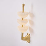 Load image into Gallery viewer, Triple Alabaster Wall Lamp