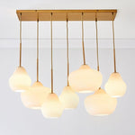 Load image into Gallery viewer, Rivrona Contemporary 7-Light Chandelier - Modern Glass Lighting for Dining Rooms