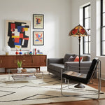 Afbeelding laden in galerijweergave, TF Orsino Decoratieve Tiffany Stijl Vloerlamp - Artistieke Glas-in-Lood Lamp voor Slaapkamer