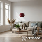 Load image into Gallery viewer, Clinco Dual-Layer Nested Metal Shades Colorful Pendant Light for Dining & Entryway