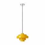 Afbeelding laden in galerijweergave, Koloro Millie glazen hanglamp - retrostijl met moderne elegantie