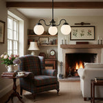 Load image into Gallery viewer, Glorica Glass Linear Modern Chandelier for Dining Room & Living Room