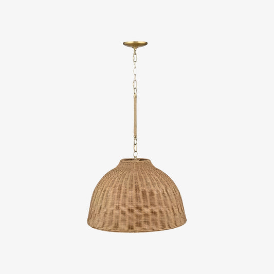 Welanery Koepel Hanglamp - Moderne Rotan Lampenkap voor Eetkamer