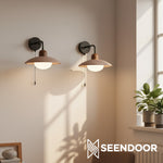 Cargar imagen en el visor de la galería, Luz de Pared de Travertino de Disco de Diseño Moderno Travira