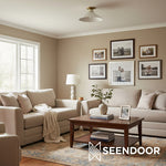 Load image into Gallery viewer, Aurenza Contemporary Flush Mount – Elegant Metal Light for Living Room