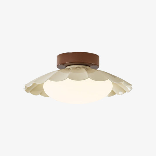 Pluvoria Modern Minimalist Scalloped Clouds Ceiling Light - Sleek Ceiling Lamp with Clean Lines