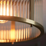 Carica immagine nel visualizzatore della Galleria, RibGlow Lampada da Soffitto a Incasso in Vetro Righettato – Lampada da Soffitto a Montaggio Classico per Soggiorno o Corridoio