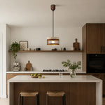 Cargar imagen en el visor de la Galería, Vintage Travertine Metal Pendant Lamp for Dining Room