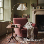 Load image into Gallery viewer, Oslan Modern Tripod Floor Lamp with Linen Shade for Living room