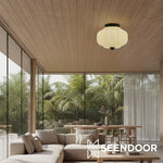 Load image into Gallery viewer, Vintage Eloise Milk Glass Flush Mount Ceiling Light - Vintage Charm Soft Glow