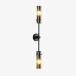 Carica l'immagine nella visualizzazione Galleria, Copper black alabaster wall sconce with two light heads