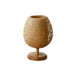 Load image into Gallery viewer, Handcrafted Sustainable Bamboo Table Lamp