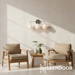 Load image into Gallery viewer, Merin Metal & Glass Sculptural Wall Sconce for Vanity & Bathroom