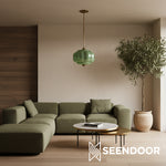 Load image into Gallery viewer, Eloise Vintage Glass Chandelier - Milk Glass Home Accent