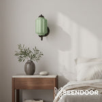 Load image into Gallery viewer, Eloise Brass Wall Sconce – Elegant Milk Glass Vintage Lighting