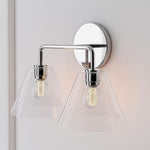 Load image into Gallery viewer, Conica Cone Wall Sconce - 1, 2, 3-Light Modern Glass Lighting