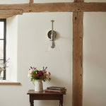 Load image into Gallery viewer, Conique Metal Industrial Wall Sconce with Adjustable Arm - Vintage Glass Cone Shade