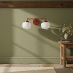 Load image into Gallery viewer, Opalume Glass Vanity Light - Vintage Inspired Bathroom Wall Lighting