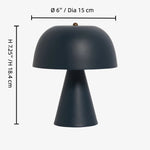 Load image into Gallery viewer, Lustrona Wembley Pleated Cordless Table Lamp Vintage-Inspired Accent Lighting for Living Room