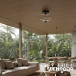 Load image into Gallery viewer, Vintage Eloise Milk Glass Flush Mount Ceiling Light - Vintage Charm Soft Glow