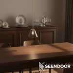 Afbeelding laden in galerijweergave, Breccan Moderne glazen kegel hanglamp