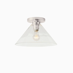 Load image into Gallery viewer, Conica Cone Flush Mount – Glass Ceiling Light for Modern Spaces