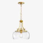 Afbeelding laden in galerijweergave, Lirra Vintage Transparante Glazen Koepel Hanglamp - Klassieke Industriële Stijl voor Entree U10