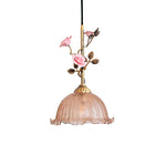 Bild in die Galerieansicht laden, Lalique Rosen Glas Pendelleuchte