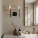 Load image into Gallery viewer, Derlina Minimalist Modern Wall Sconce for Hallway, Vanity & Bathroom