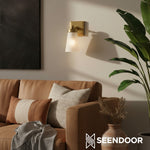 Load image into Gallery viewer, Derlina Classic Multi-head Glass Shade Wall Lamp for Bathroom & Bedroom