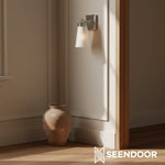 Load image into Gallery viewer, Derlina Classic Multi-head Glass Shade Wall Lamp for Bathroom & Bedroom