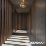 Afbeelding laden in galerijweergave, Lucien Moderne Golfglas Trommel Plafondlamp