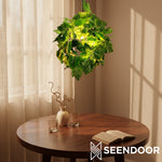 Afbeelding laden in galerijweergave, Verdeleia gelaagde hanglamp met plantenaccent – moderne hanglamp voor interieur van woningen