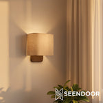 Load image into Gallery viewer, Maris Modern Linen Shade Metal Wall Sconce