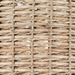 Afbeelding laden in galerijweergave, Lannister Coastal 2-licht semi-opbouw plafondlamp met handgeweven trommelkap voor slaapkamer