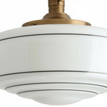 Afbeelding laden in galerijweergave, Talos Mid-Century Modern Ronde Glazen Opbouwlamp