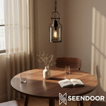 Load image into Gallery viewer, Morris Retro Industrial Metal Glass Pendant Light