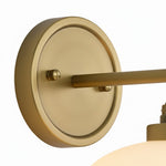 Bild in der Galerieansicht laden, Geryon Vintage Industrielle Milchweiße Glas-Wandleuchte