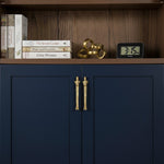 Załaduj obraz do przeglądarki galerii, Złote Mosiężne Uchwyty do Szafek Thinker – Metalowe Uchwyty do Szuflad i Gałki do Toaletki