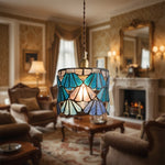 Afbeelding laden in galerijweergave, Vintagia Tiffany Geïnspireerde Hanglamp – Artistieke Glazen Kap Hanglamp voor Eiland en Entree