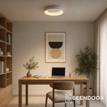 Cargar imagen en el visor de la Galería, Lámpara de techo acrílica de perfil bajo Lumiflexa – Luminaria empotrada LED integrada para dormitorio y salón
