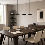 Load image into Gallery viewer, Evanos Disc Design Pendant Light – Sculptural Iron Disc Style for Modern Dining Room