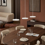 Load image into Gallery viewer, Evanos Disc Design Pendant Light – Sculptural Iron Disc Style for Modern Dining Room